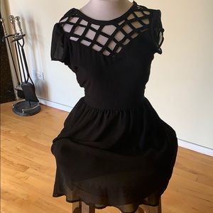 All black fashionable dress